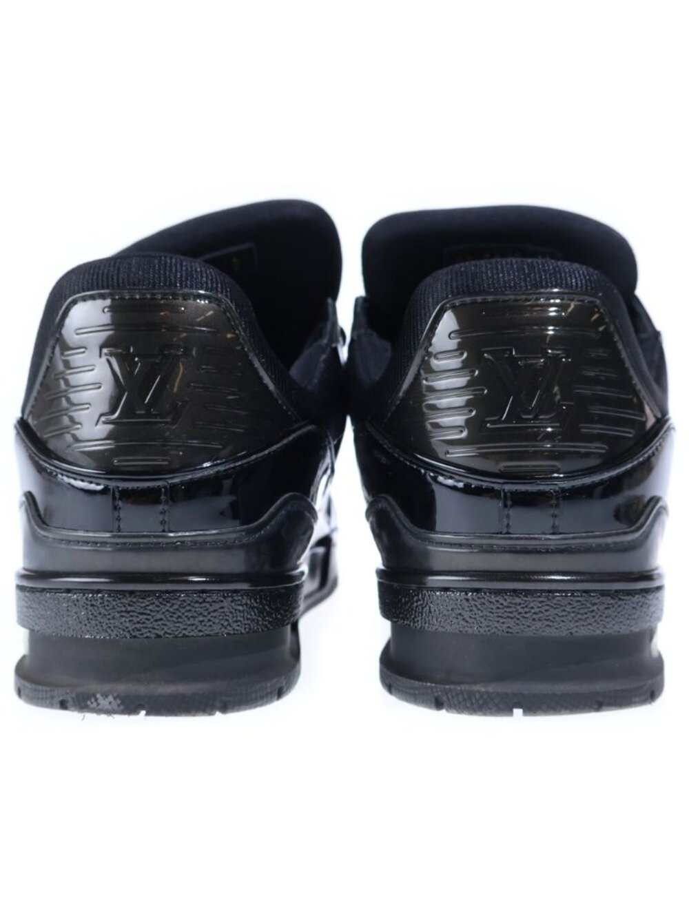 Louis Vuitton LV Trainer Patent Line Low Cut Sneakers Black - Picture 3 of 6